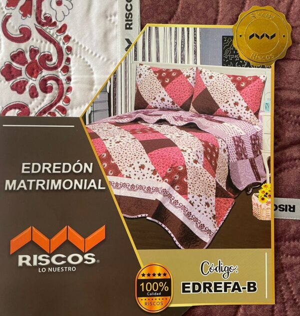Edredón Full Doble Cara Riscos 3 Piezas - Image 3