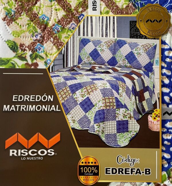 Edredón Full Doble Cara Riscos 3 Piezas - Image 6