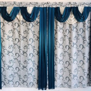 Set de Cortina cenefa LYCIA 2 piezas