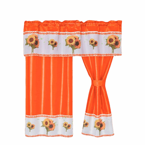 Cortina de Cocina - Diseño de girasol