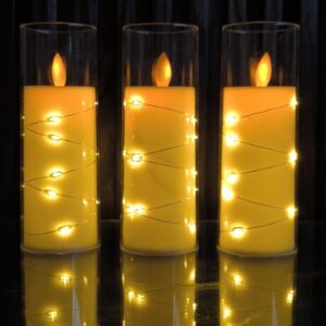 VELA LED GRANDE CON LED ALREDEDOR